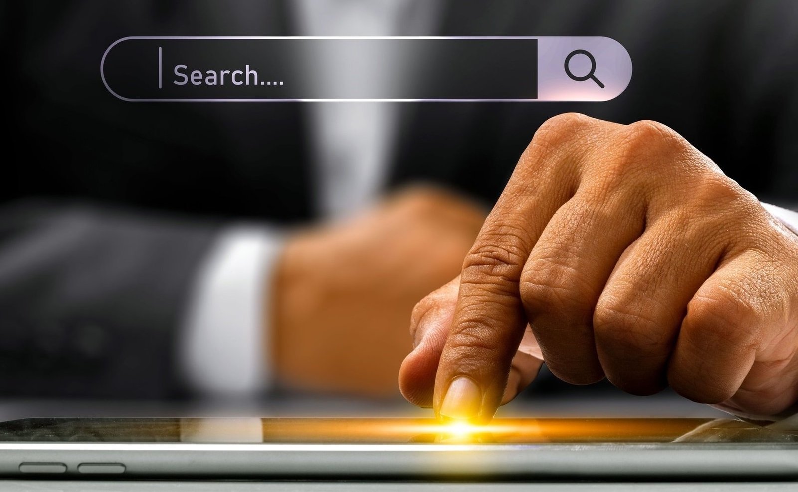 business people use internet for information and browsing information network concept professional solicitors web designer